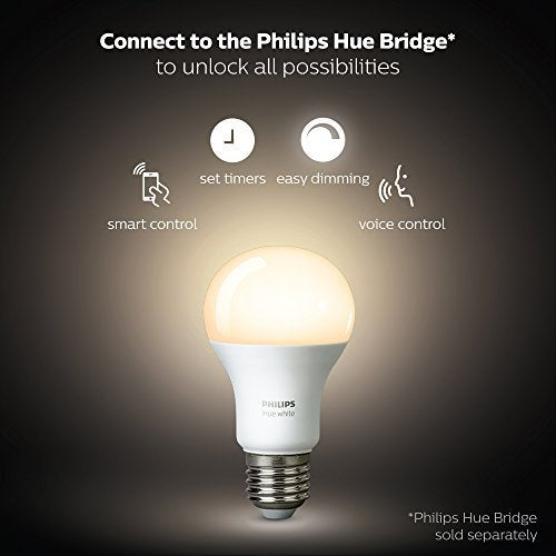 Philips 2 x E26 bulb Warm white light Dual pack E26 Bombilla inteligente Blanco 9.5 W - Iluminación inteligente (Bombilla inteligente, Blanco, LED, E26, Blanco cálido, 2700 K)