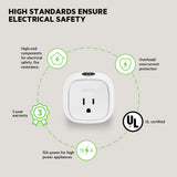 WeMo Mini Smart Plug, WiFi habilitado, Funciona con Alexa y Google Assistant, Enchufe Inteligente a la Vista, Blanco
