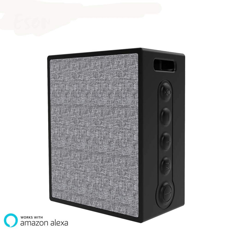 FWRSR Smart Altavoz portátil Bluetooth Subwoofer inalámbrico WiFi Control por Voz Manos Libres Altavoces de Alexa Compatible con Android iOS