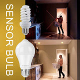 Foco Con Sensor de Movimiento, Bombilla OIOSEN 10W E26 PIR Detector Inteligente de Movimiento Encendido y Apagado Automático, Ideal para Escaleras, Cocheras, Pasillos y Más
