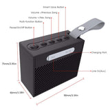 FWRSR Smart Altavoz portátil Bluetooth Subwoofer inalámbrico WiFi Control por Voz Manos Libres Altavoces de Alexa Compatible con Android iOS