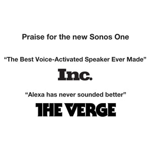 Sonos One – Bocina inteligente controlada por voz con Amazon Alexa, Color Blanco