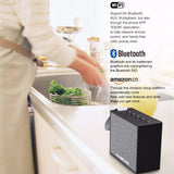 FWRSR Smart Altavoz portátil Bluetooth Subwoofer inalámbrico WiFi Control por Voz Manos Libres Altavoces de Alexa Compatible con Android iOS