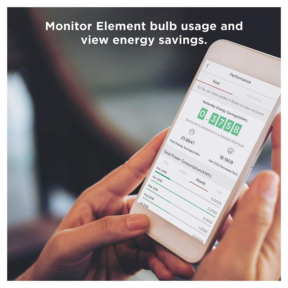 Element clásico de Sengled – Kit de iniciación (4 bombillas A19 + Hub) – 60 W Equivalente blanco suave (2700 K) LED inteligente bombillas, ZigBee, compatible con Amazon Alexa, Google asistente y SmartThings