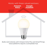 Element clásico de Sengled – Kit de iniciación (4 bombillas A19 + Hub) – 60 W Equivalente blanco suave (2700 K) LED inteligente bombillas, ZigBee, compatible con Amazon Alexa, Google asistente y SmartThings