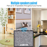 FWRSR Smart Altavoz portátil Bluetooth Subwoofer inalámbrico WiFi Control por Voz Manos Libres Altavoces de Alexa Compatible con Android iOS