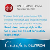 Lutron P-BDG-PKG2W Caséta™ Iluminación Inteligente Inalámbrica, Kit de Reguladores de Empotrar, Habilitado para Sistema HomeKit