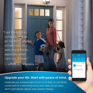 Lutron P-BDG-PKG2W Caséta™ Iluminación Inteligente Inalámbrica, Kit de Reguladores de Empotrar, Habilitado para Sistema HomeKit
