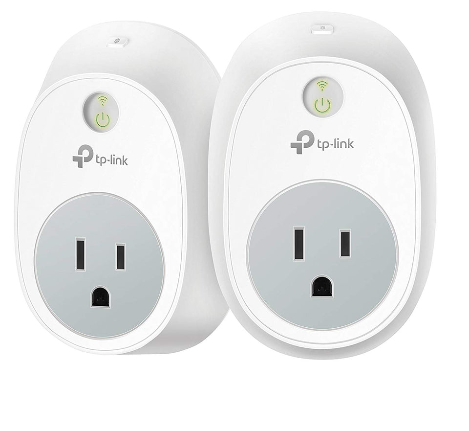 Kasa Smart WiFi Plug by TP-Link (2-Pack) - Reliable WiFi Connection, No Hub Required, Works with Alexa Echo & Google Assistant (HS100 KIT)