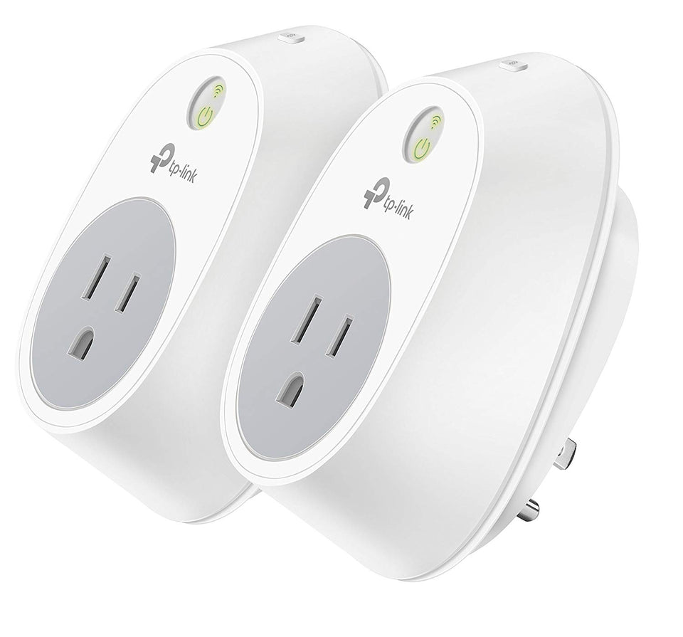 Kasa Smart WiFi Plug by TP-Link (2-Pack) - Reliable WiFi Connection, No Hub Required, Works with Alexa Echo & Google Assistant (HS100 KIT)