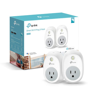Kasa Smart WiFi Plug by TP-Link (2-Pack) - Reliable WiFi Connection, No Hub Required, Works with Alexa Echo & Google Assistant (HS100 KIT)